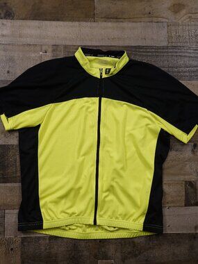 Specialized RBX Sport Cycling Jersey Men’s XXL Hi Vis Yellow Black Full Zip